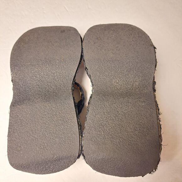 Rocket Dog Chunky Platform ESPADRILLES WOMENS SIZE 6 Black 90s Y2K party beach - Picture 10 of 11